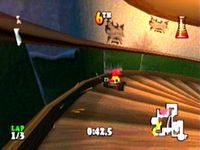 une photo d'Ã©cran de Muppet RaceMania sur Sony Playstation